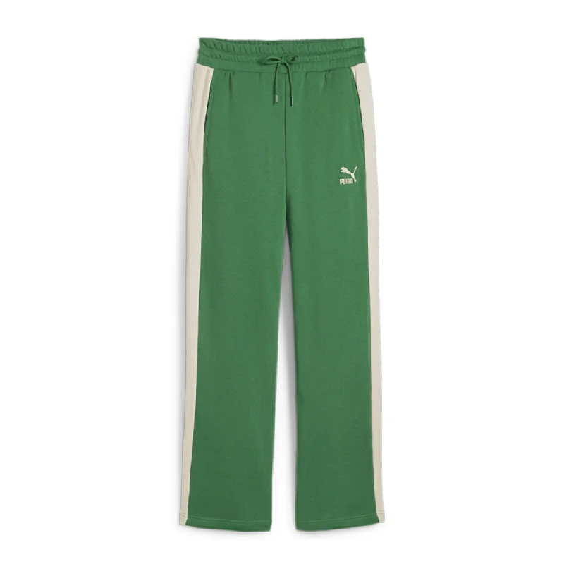 Iconic T7 Straight Leg Track Pants Comfy Zip-Up Pants