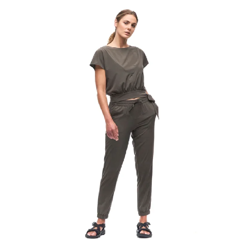 Indyeva Women's Lastik Pant Comfy Zip-Up Pants