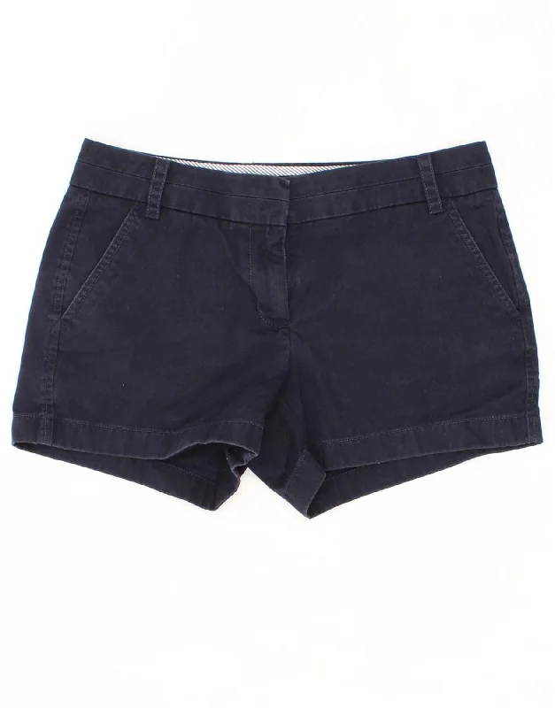 J. CREW Womens Hot Pants US 4 Small W27  Navy Blue Cotton Comfortable Pleated Pants