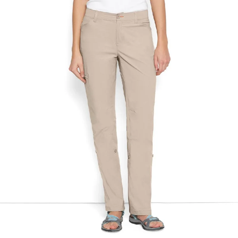 Orvis Women's Jackson Quick-Dry Natural Fit Straight Leg Pants Comfortable Fleece Pants