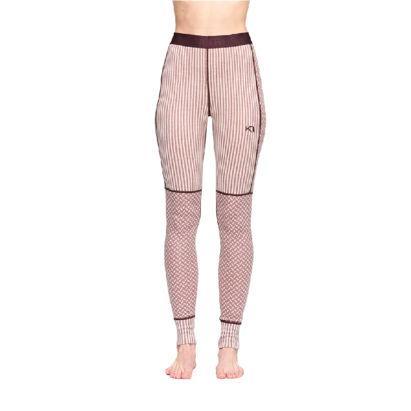 Kari Traa Women's Smekker Baselayer Pants - 100% Merino Wool Elegant Trouser Pants