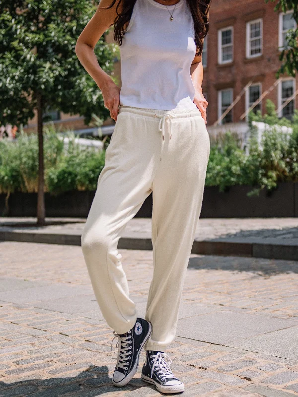 Lived In Lounge Fleece Pants - Sand Modern Skinny Pants