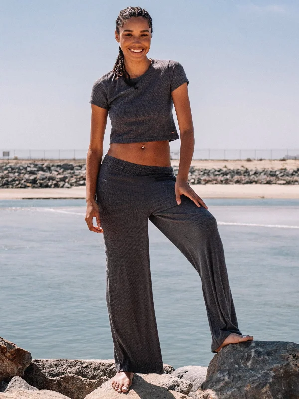 Lived In Lounge Pants - Black Relaxed Fit Trousers
