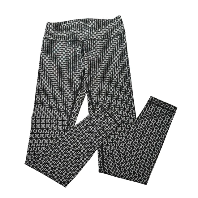 Lululemon Black Print Pants Active Women's Size 4 Lightweight Jogger Pants