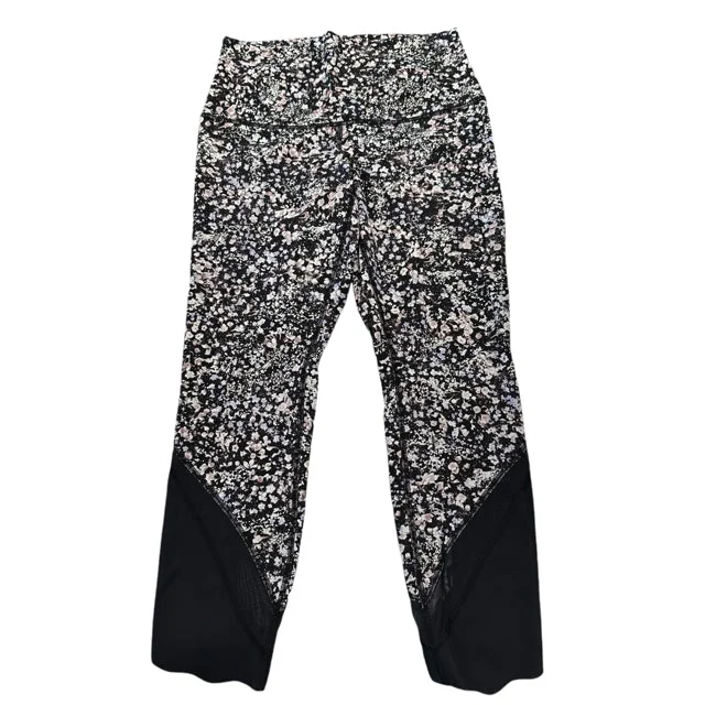 Lululemon floral Pants Active Women's Approx Size 4 Slim-Fit Leggings