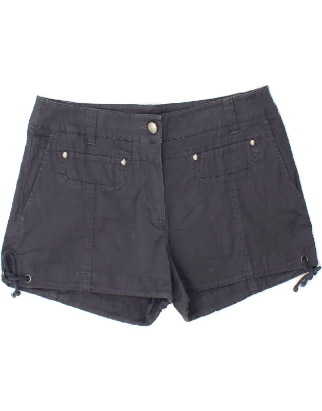 MARLBORO CLASSICS Womens Hot Pants EU 46 XL W36  Navy Blue Cotton Slim-Fit Leggings