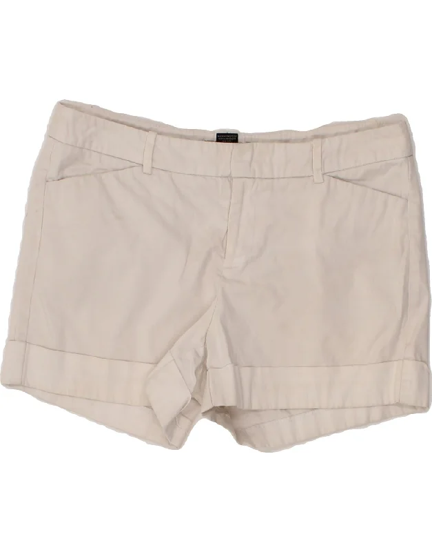 MOSSIMO Womens Hot Pants US 8 Medium W30 L3 White Cotton Classic Straight Pants