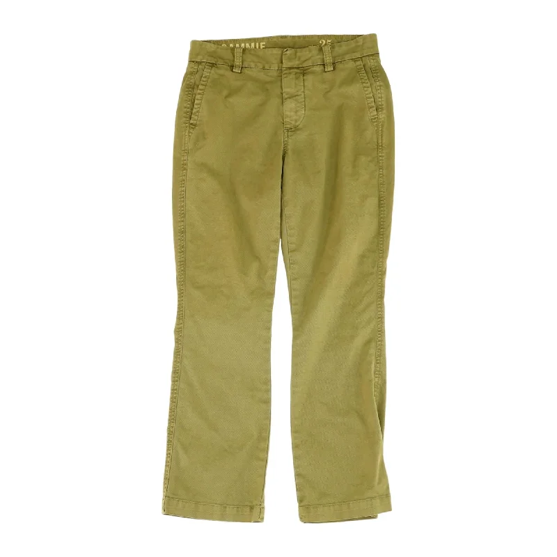 Olive Solid Khaki Pants Comfy Athletic Pants