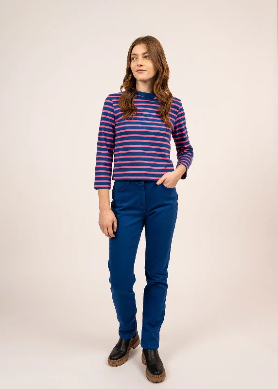Patricia straight pants - elasticated waist, in stretch cotton (GITANE) Fashionable Jogger Pants