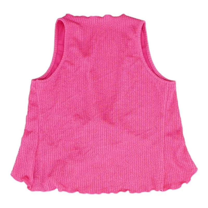 Pink Solid Knit Top And Pants Casual Lounge Pants