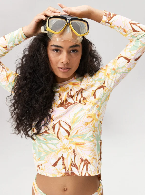 Sea Skippin Pants Long Sleeve Rashguard - Quiet Green Coast 2 Coast Trendy Palazzo Pants