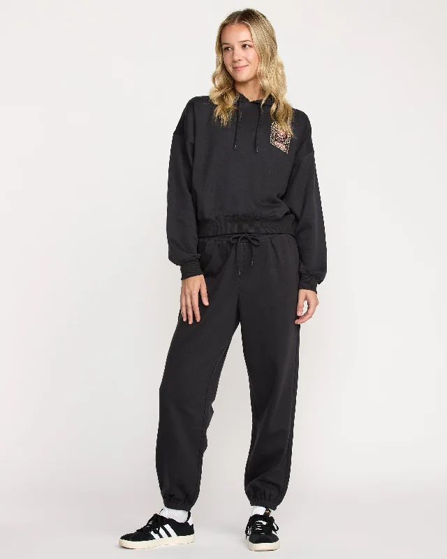 Stone Dream Fleece Pants - Black Formal Slim Pants