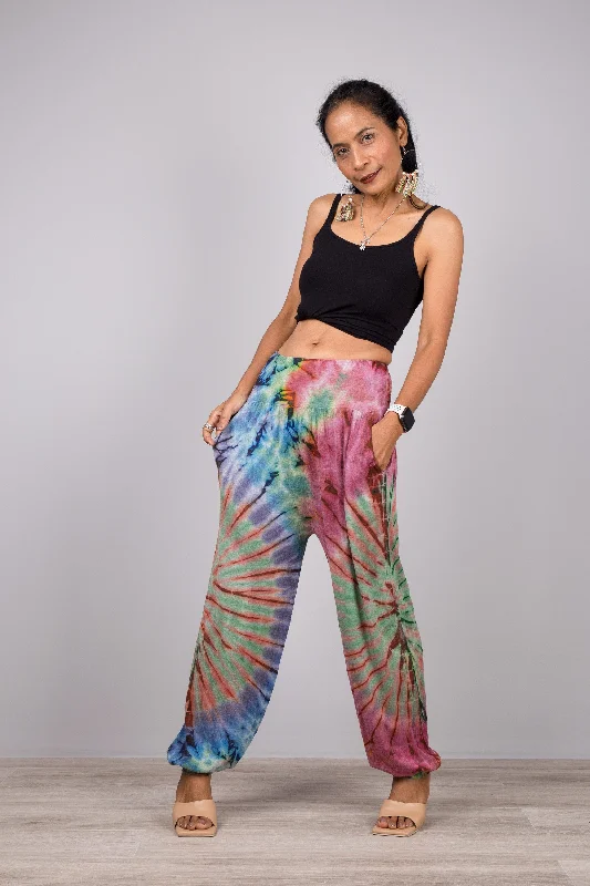 Blue Tie Dye pants Cozy Lounge Pants
