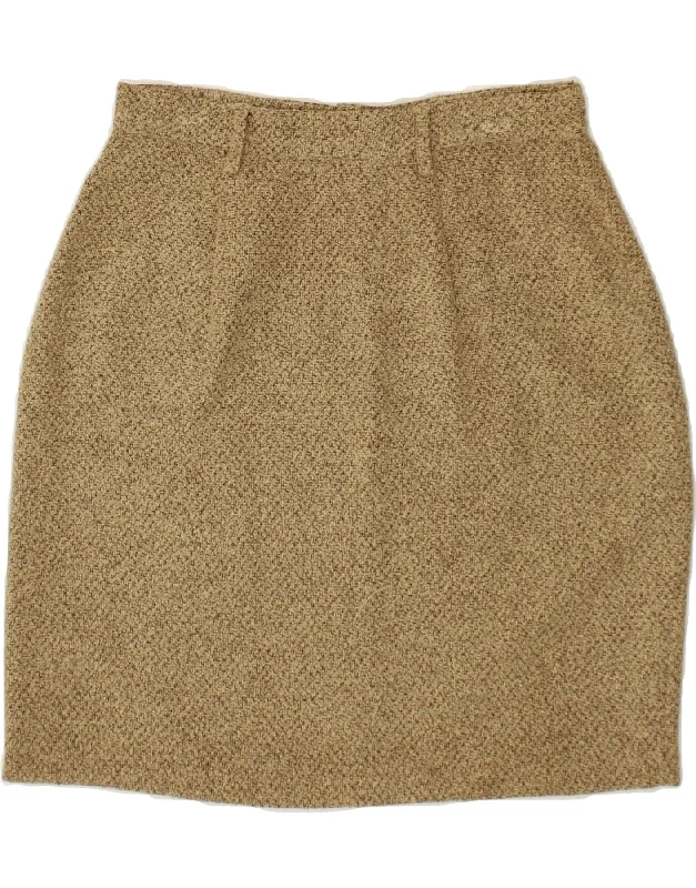 KAFFE Womens Mini Skirt Large W30  Beige cashmere skirt fine