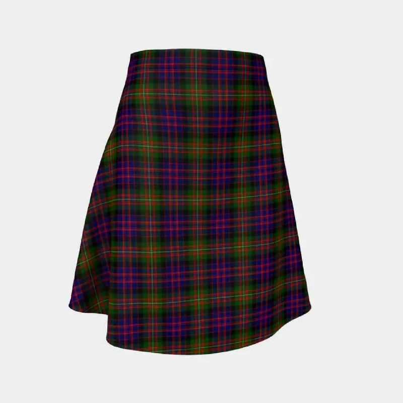 MacDonnell of Glengarry Modern Tartan Flared Skirt casual skirt length