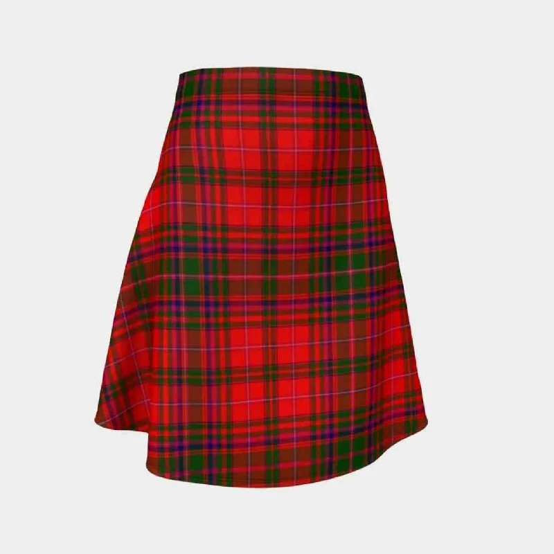 MacDougall Modern Tartan Flared Skirt floral skirt print