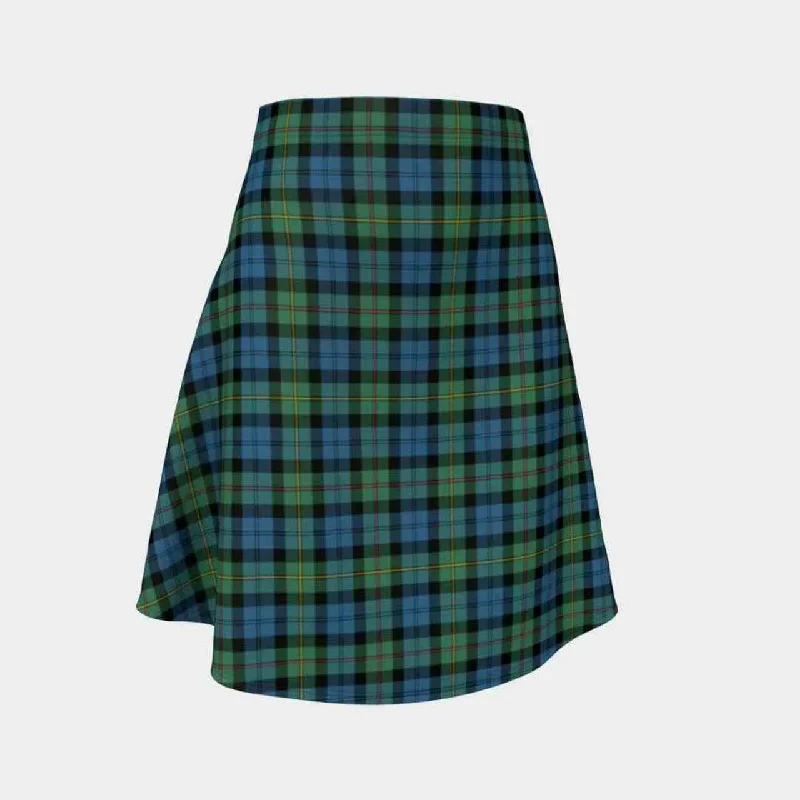 MacEwen Ancient Tartan Flared Skirt high waist skirt