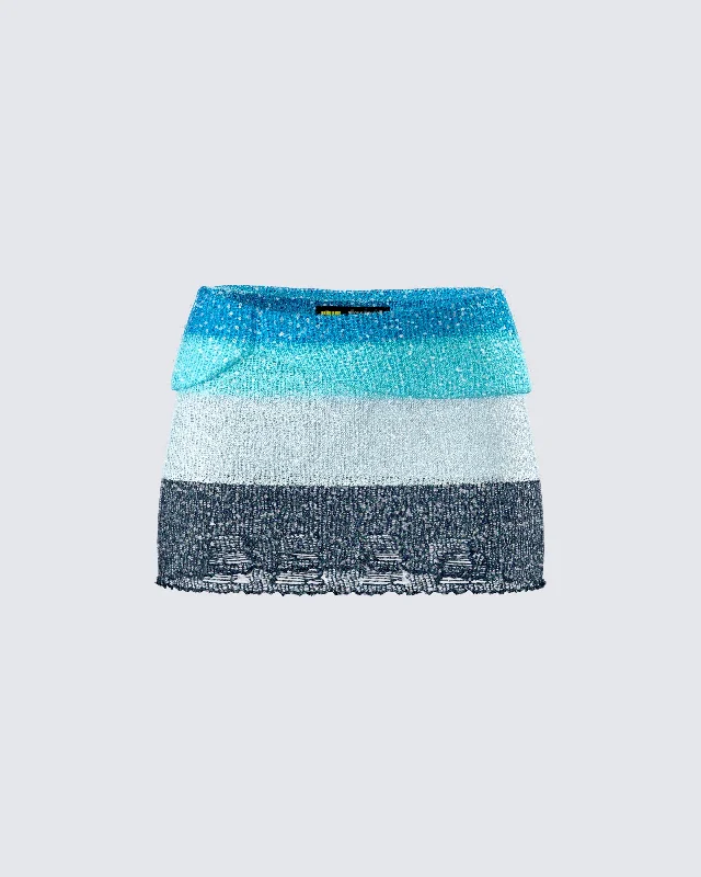 Vanessa Black Sequin Knit Skirt summer skirt style