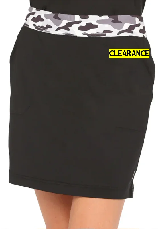 Belyn Key Wild Orchid Jersey Ruffle Skort slim fit skirt