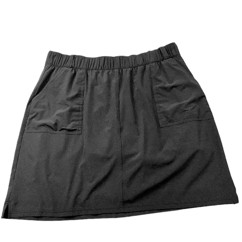 Black Skort By Talbots, Size: 18 chiffon skirt airy