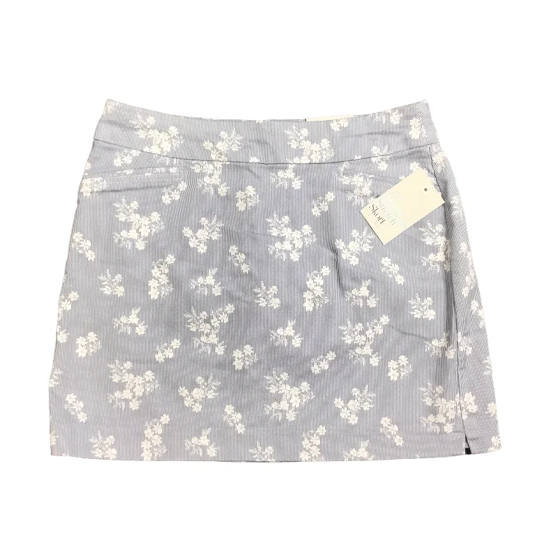 Blue & White Skort Croft And Barrow, Size 6 leather skirt durable