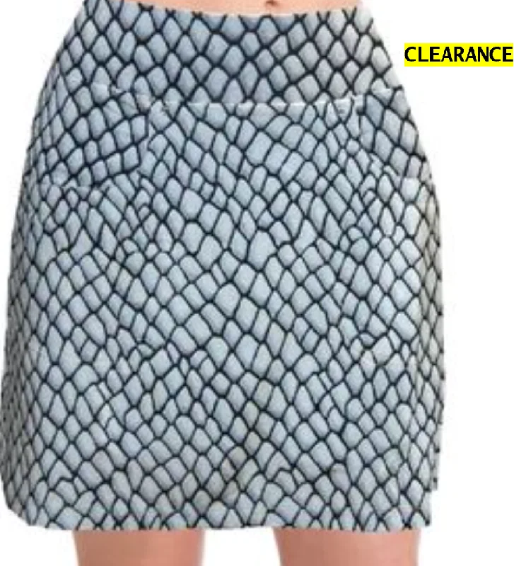 Jamie Sadock Serpent Golf Skort (Short) tiered skirt playful