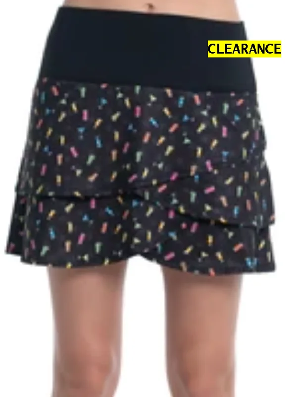 Lucky in Love Novelty Bottoms Up Scallop Skort 16" leather skirt sleek
