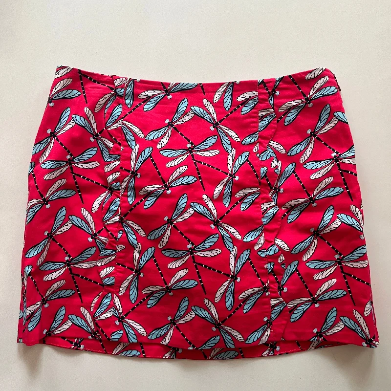 Multi-colored Skort Crown And Ivy, Size 6 button skirt front
