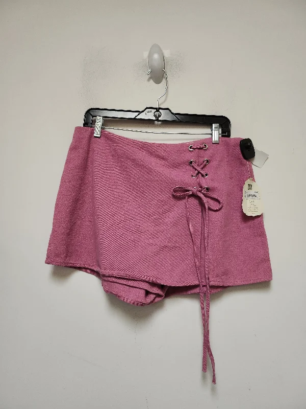 Pink Skort Altard State, Size 14 patchwork skirt art