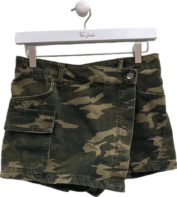 River Island Camouflage Mini Skirt UK 6 lightweight skirt design
