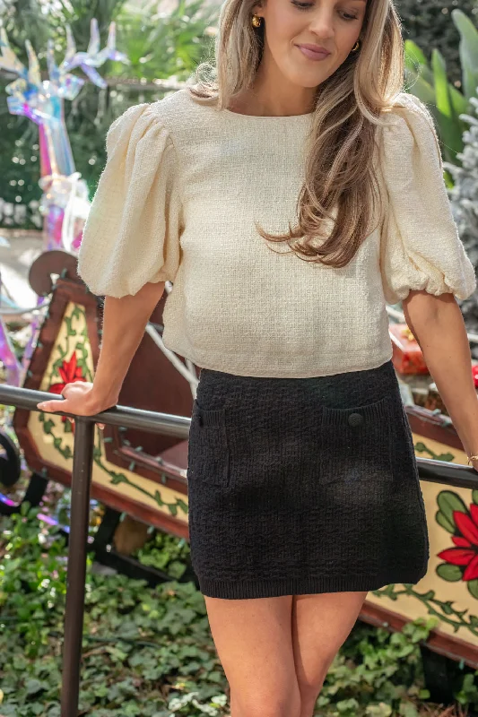 Seasons Greetings Mini Skirt silk skirt sleek