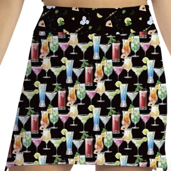 Skort Obsession After Five Skort 17" silk skirt sleek