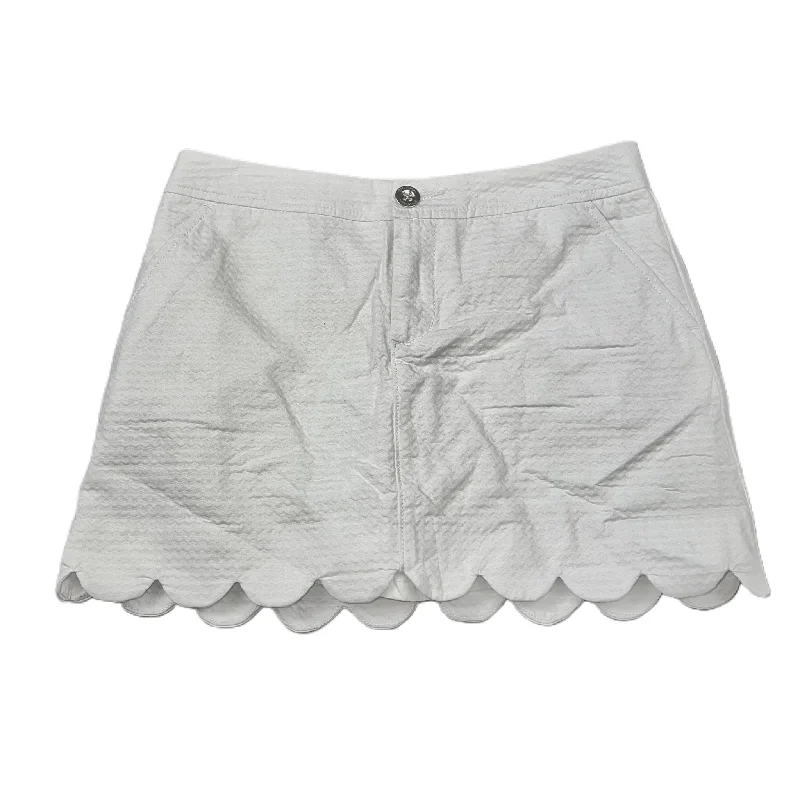 White Skort Designer By Lilly Pulitzer, Size: 00 lace skirt delicate