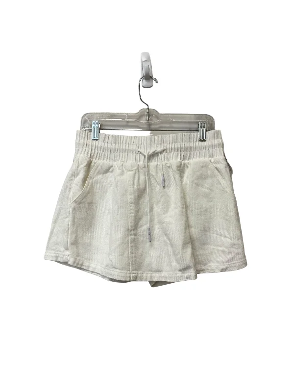 White Skort Pink Lily, Size L chiffon skirt airy